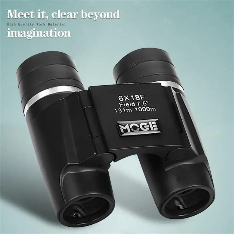 

6x18 Portable Binocular Telescope Mini Night Vision High-definition Outdoor Traveling Pocket Binocular Outdoor Camping Hunting