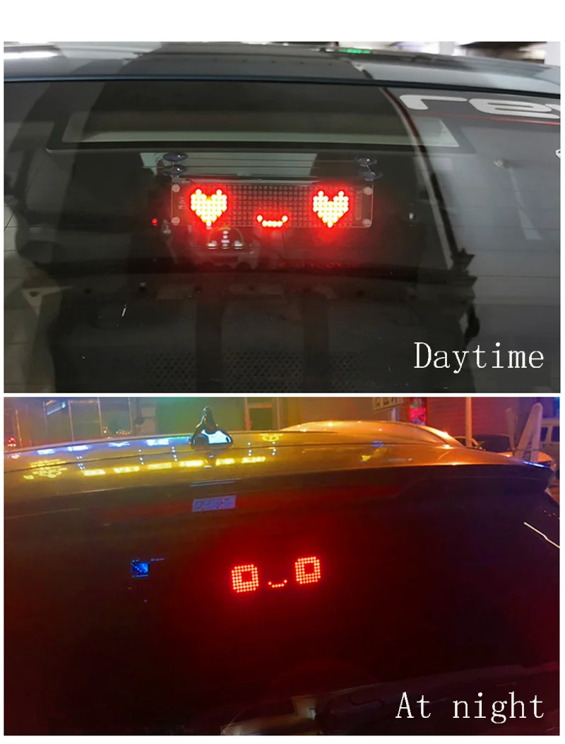 

Auto LED expression light induction brake light flash water light to prevent rear-end modification car accessories interior