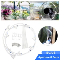 outdoor misting cooling system 10m water hose with 8 brass mist nozzle diy mist cooling kit for patio garden greenhouse watering