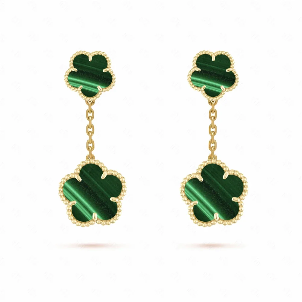 Женское ожерелье с подвеской в виде четырехлистного клевера классическое