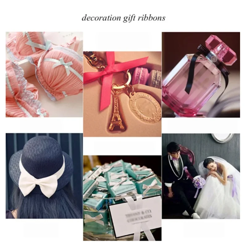 Темно-зеленая шелковая атласная лента 25 ярдов свадебное украшение для дома