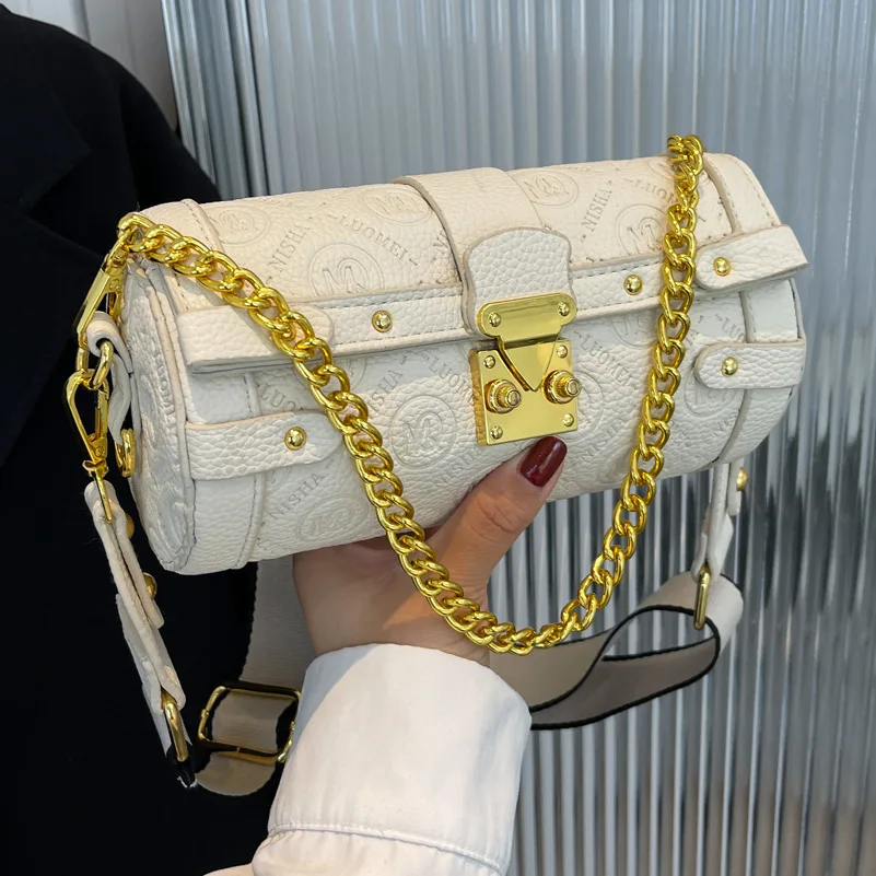 

Barrel Women's Bag 2022 Trend Handbags for Women Luxury Designer Handbag Quality Women Purses and Handbags Chain Bag Side Bag