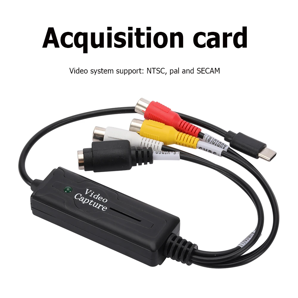 

1-канальный USB 3,1 преобразователь Аудио-и видеозахвата Type-C CCTV DVD VCD MP4 контроль аудио-и видеозахват адаптер для ПК телефона
