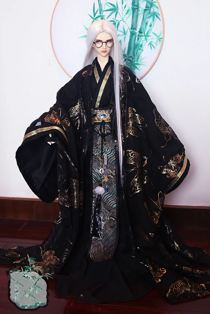 1/3 весы BJD одежда древний костюм длинный халат китайский ханьфу для девочек POPO68
