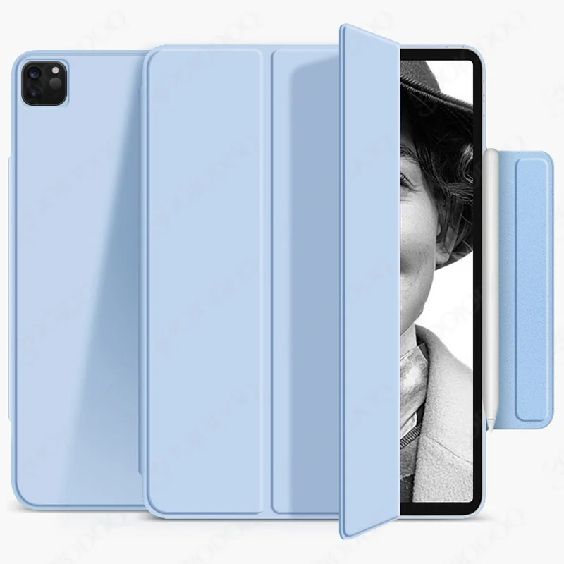

For iPad Air 4 Case Air 5 for iPad Pro 11 Pro 12 9 Case 2022 12.9 Mini 6 2021 Funda Capa Magnetic attach for iPad Pro 12 9 Case