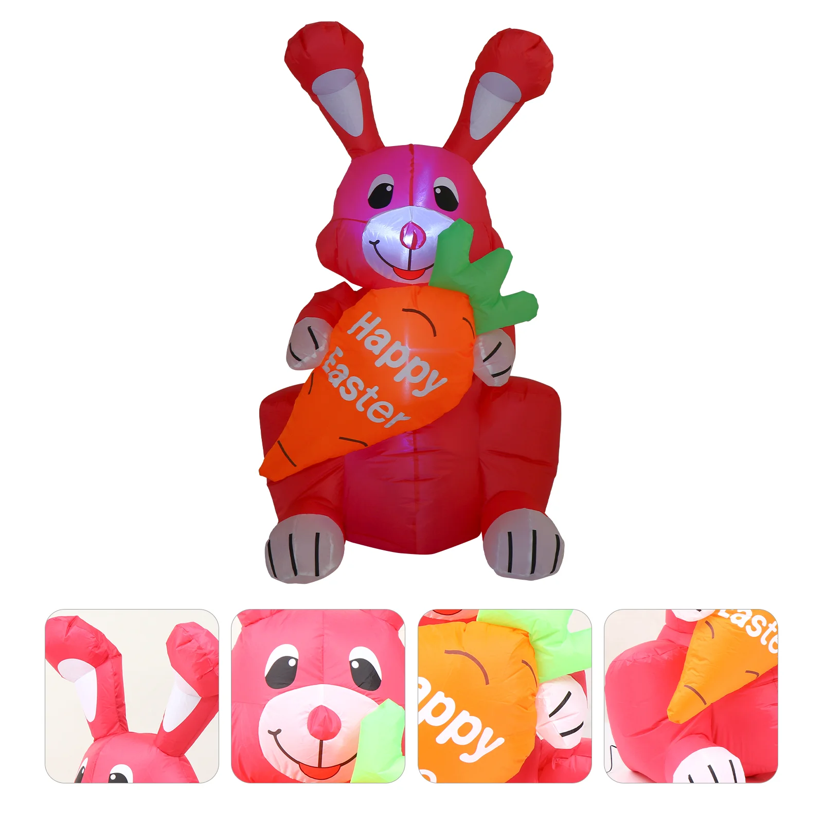 

1 Set Easter Outdoor Inflatable Bunny Decoration with Carrot (US Plug)