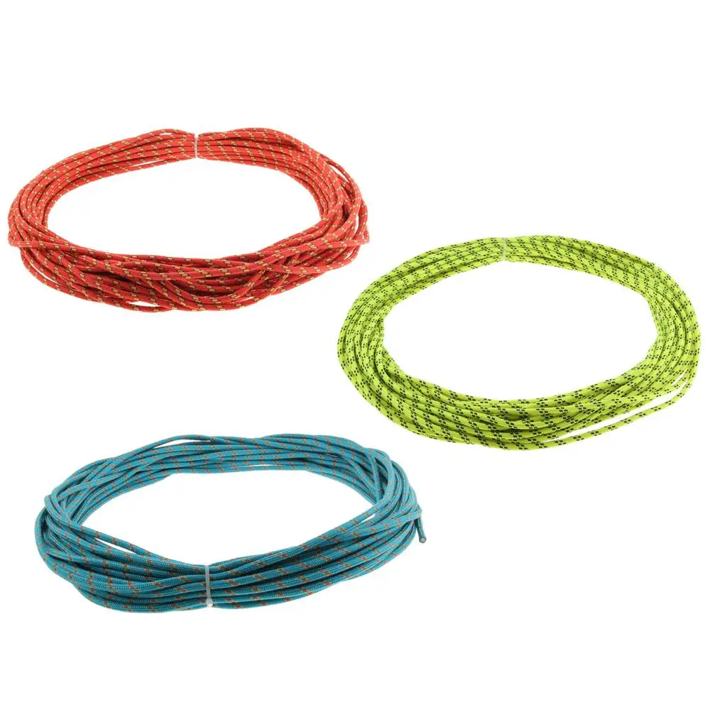 

6mm Static Outdoor Rock Climbing Rope Auxiliary Rappelling Cord 6.5KN