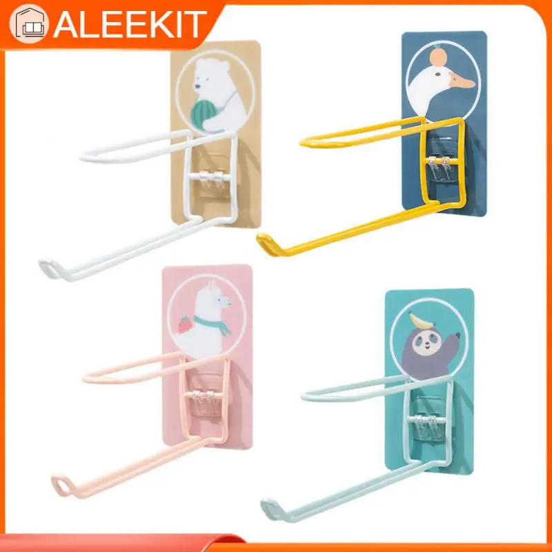 

Cartoon Balcony Storage Artifact Stainless Steel Adhesive Type Clothes Hanger Household Hanger Hook Convenient Save Space
