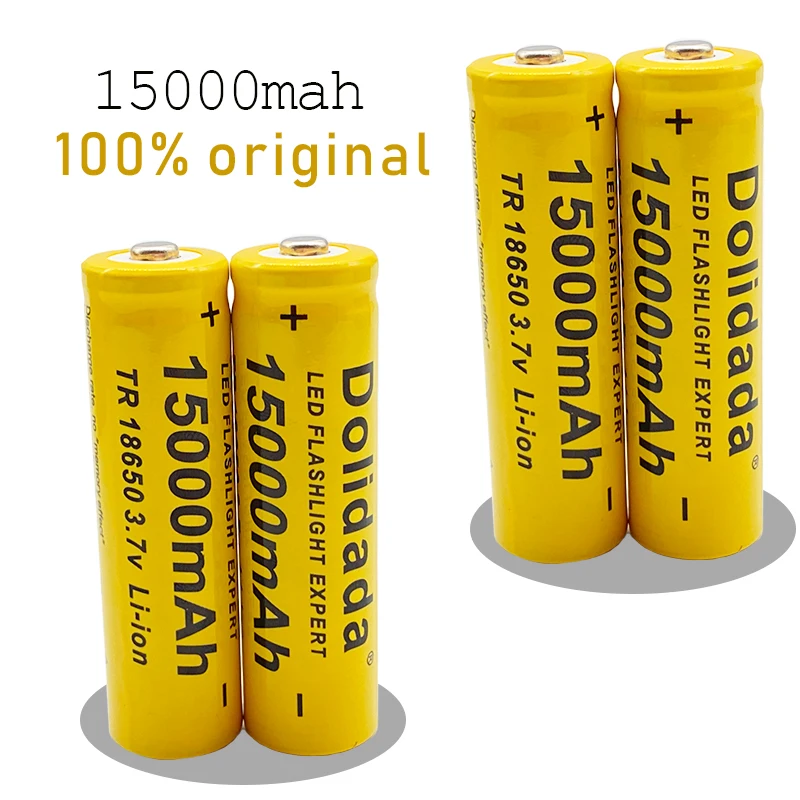 

100% new 18650 3.7v 15000mAh rechargeable lithium-ion battery for flashlights, headlights, electronic toys, lithium-ion battery