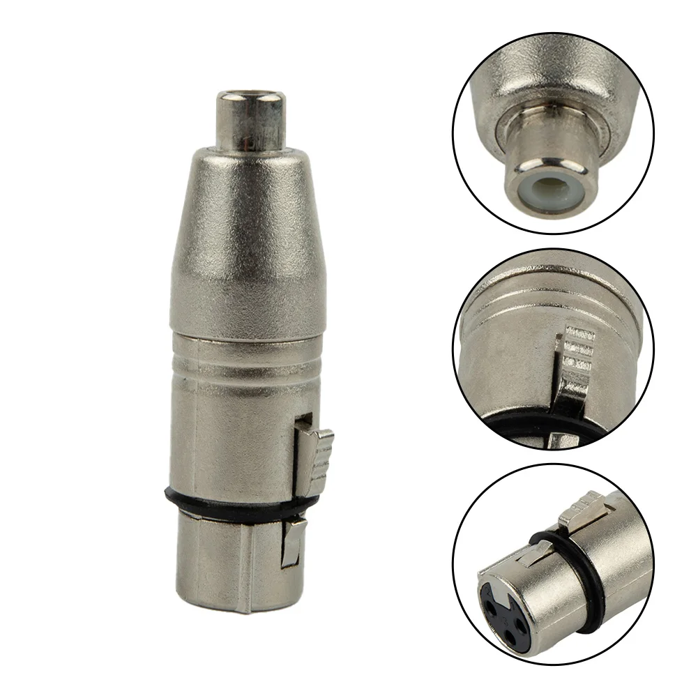

3-Pin XLR Female To RCA Female Male Audio Cable Adapter Microphone DJ Connector Microphone Amplifier