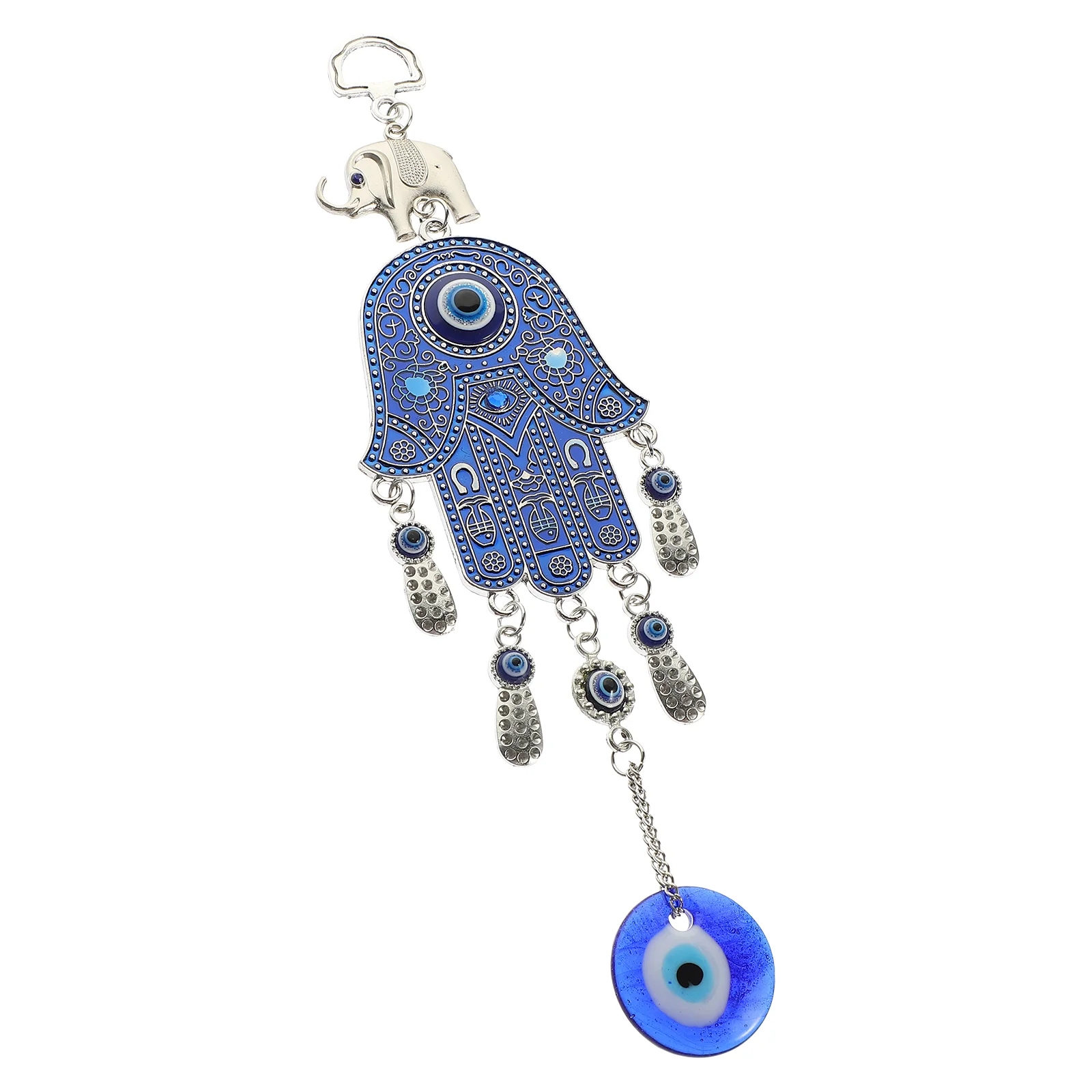 

Eye Evil Hanging Blue Turkish Ornament Charm Hamsa Pendant Decor Amulet Wall Hand Car Decoration Protection Lucky Mirror Catcher