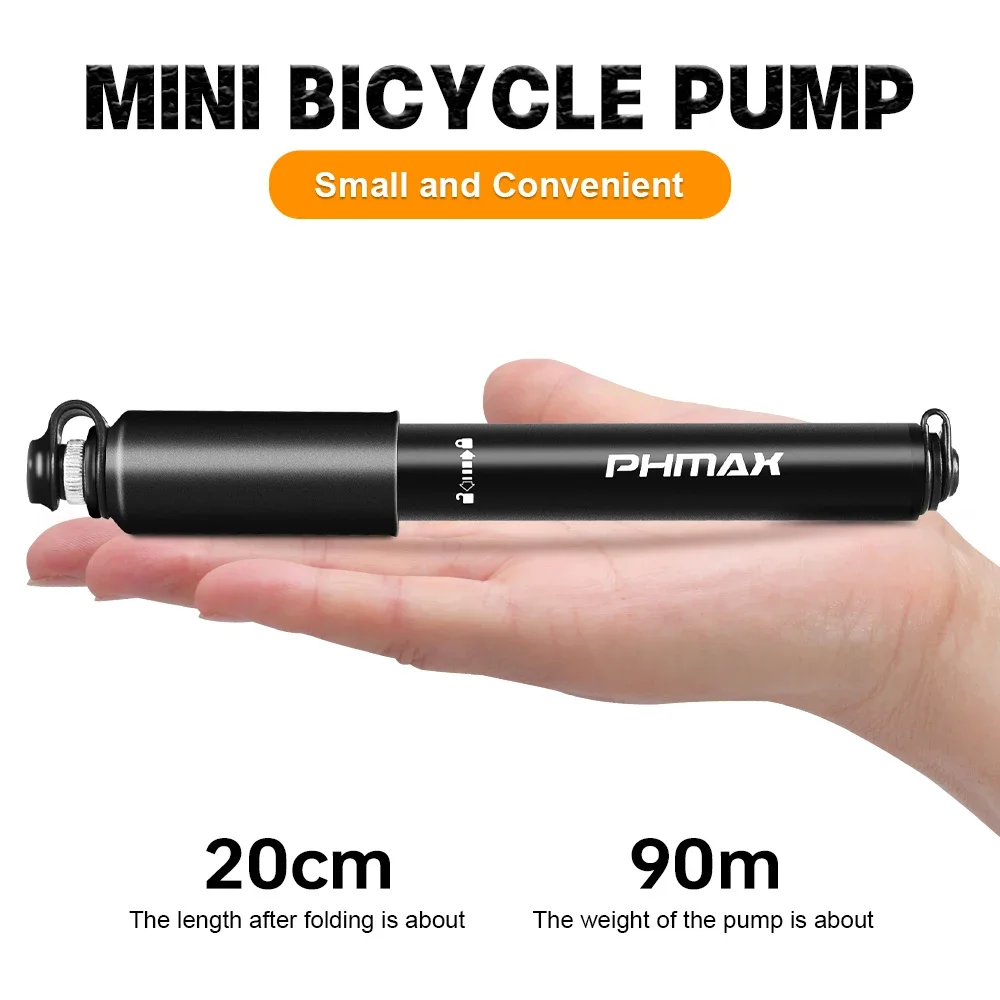 PHMAX Мини-насос из алюминиевого сплава высокого давления велосипедный