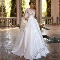 gabriellar scoop backless wedding dress princess buttons exquisite appliques sleeveless mopping gown vestido de novia 2022 women