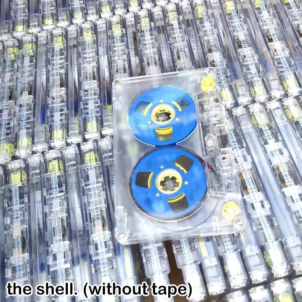 

1 Pc Transparent Blank Audio Cassette Tape Shell Cases Reels Tape） （no Cassette Plastics B2P2