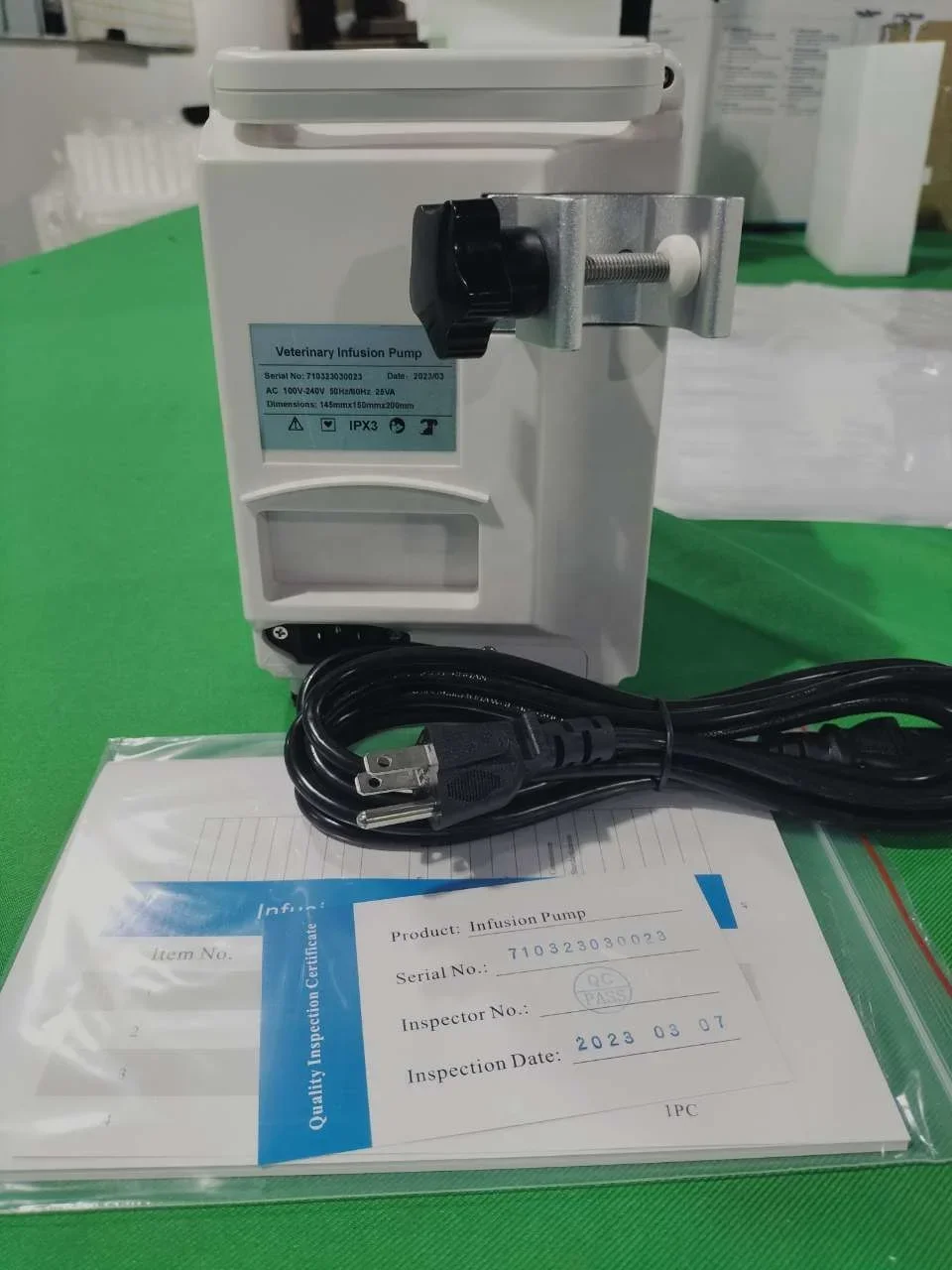 Лидер продаж портативный одноканальный ветеринарный насос IV In-fu-sion для животных