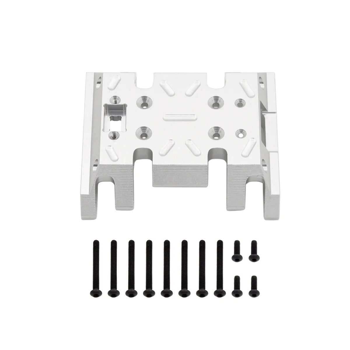 

Металлическая скользящая пластина, крепление трансмиссии для MN86 MN86S MN86K MN86KS MN G500 1/12, обновленные детали для радиоуправляемых автомобилей, серебристый