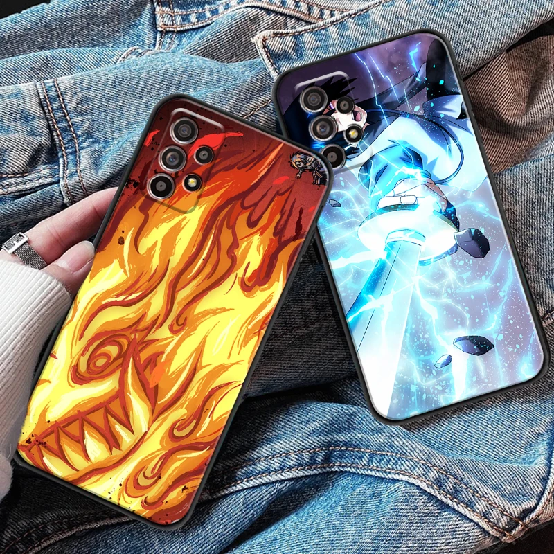 

Чехол для телефона Bandai NARUTO с японским аниме для Samsung M11 M12, Черная задняя крышка из жидкого силикона, мягкий силиконовый чехол