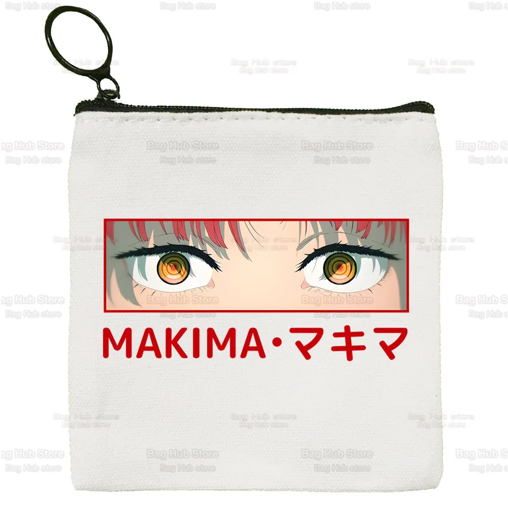 Japanese Anime Chainsaw Man Graphic Canvas Bag Design Makima Canvas Simple and Fashionable Pochita Denji Manga Storage Bag