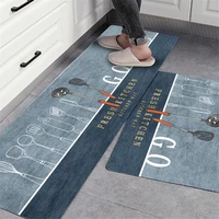 2022 latest fashion simple nordic style kitchen mat floor carpet house hold carpet long strip door mat modern home decor