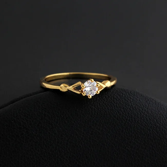 

Женское золотое кольцо с фианитом карата, 14 к