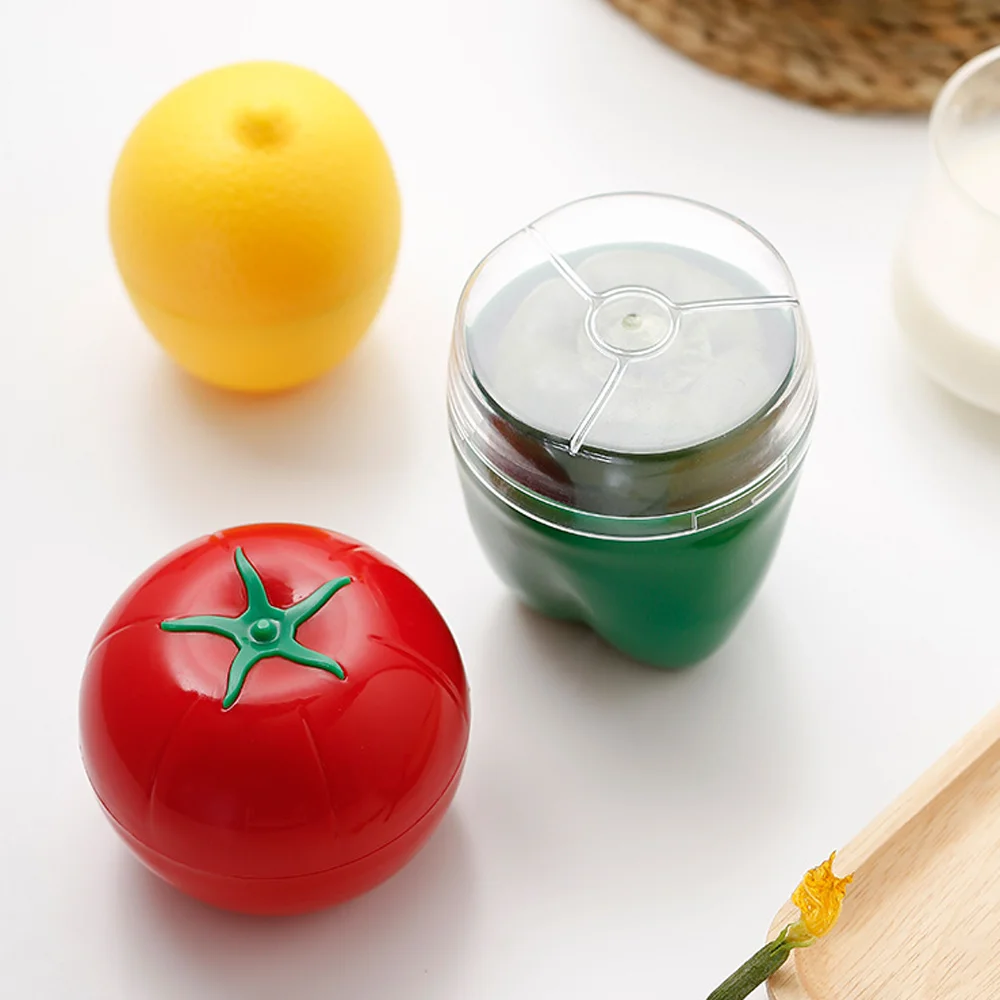 

Onion Green Pepper Garlic Shaped Food Containers Lemon Fruits Fresh Box Plastic Vegetable Fresh-keeping Box Refrigerator Storage