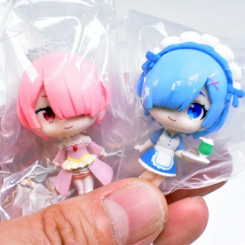 Фото Оригинальное яйцо-сюрприз Rem, Ram, Emilia Twisted Egg 2025 Ver. Фигурка-гашапон в стоячей позе: милая аниме-игрушка, декоративный сувенир, подарок для девочки №4