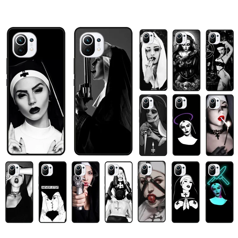 

Sister Style Nun Sexy Girl Phone Case for Xiaomi 12 Mi 10T 11T 11 Pro 10 10T 11 lite 10pro 11Ultra Poco X3 Pro Poco F3 M3
