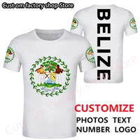 belize diy free custom male t shirt shield bz county company team t shirt black young men sport casual quick drying t shirt top