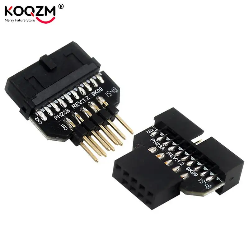 

USB2.0 9-pin To USB3.0 19pin Front Panel Plug-in Connector Motherboard USB 3.0 19/20pin To USB 2.0 9pin Conversion Adapter