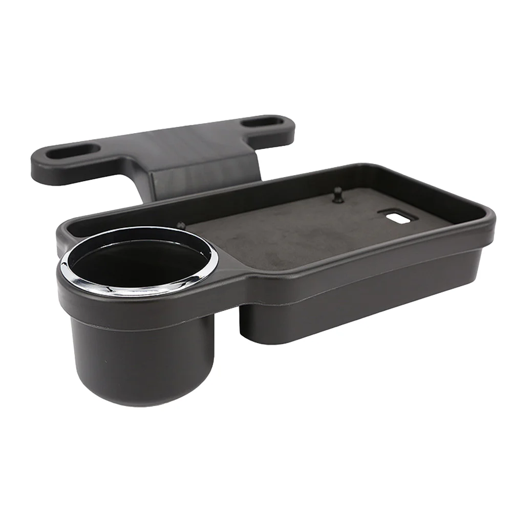 

Universal Car Rear Back Seat Travel Table Drink Food Cup Tray Folding Holder Desk Stand Mount (Black)