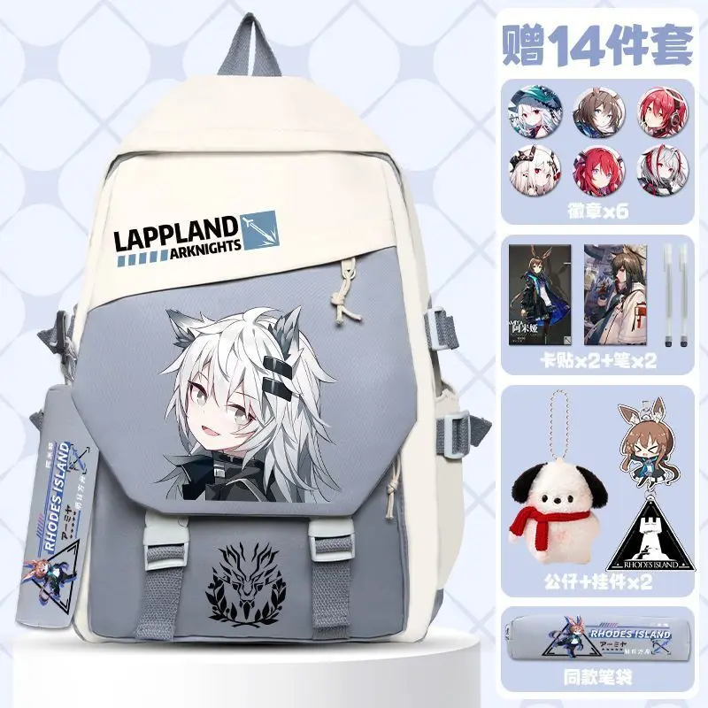Игра Аниме arknight Cos Skadi Nian Lappland Texas Exusiai W Amiya и т. д. Новый удобный переносной рюкзак