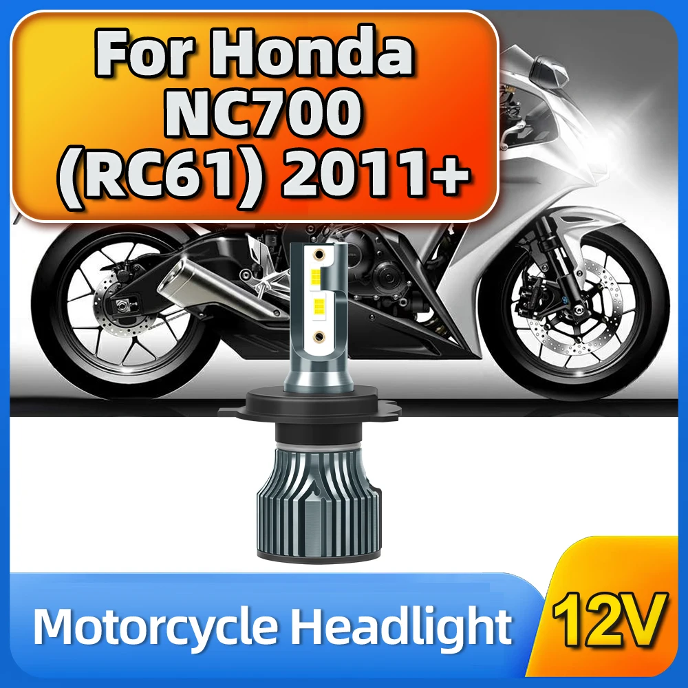 

Светодиодная лампа CSP для мотоциклетных фар, лампа для мотоциклов H4 9003 HB2, лампа дальнего/ближнего света 55 Вт для Honda NC700 (RC61) 2011 2012 2013 2014 2015 2016 2017-2023
