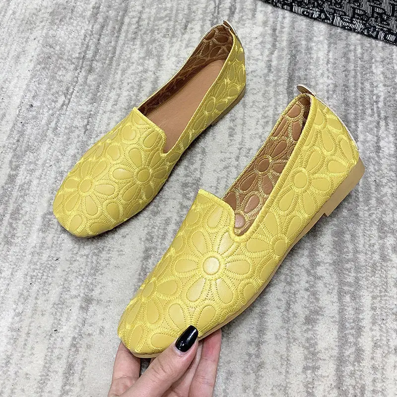 2023 for fashion Women  Designer Shoes Soft Slipon Loafers Moccasin Leisure Women's Ballet Flats Size 35-41  Toe Summer Shoes