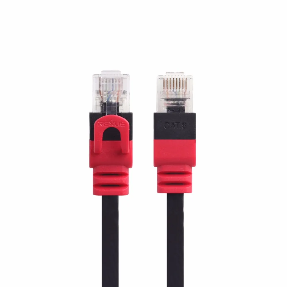 Whole Sale CAT6 Flat Ethernet Cable RJ45 Lan Cable Networking Ethernet Patch Cord for PC Computer Router Laptop Drop Shipping images - 6