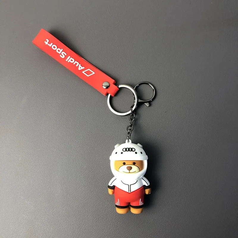 

Брелок для ключей с медведем, автомобильный брелок, индивидуальный подарок, эмблема для Audi A1 A2 A3 A4 A5 A6 A7 A8 Q1 Q2 Q3 Q4 Q5 Q6 Q7 Q8 TT S5 B83 Q5 Q7 TT S3 S4