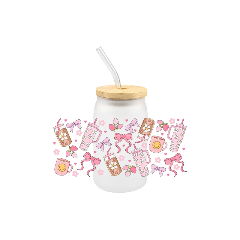 Наклейка для стеклянной бутылки Libbey Can самоклеющаяся моющаяся 16 унций