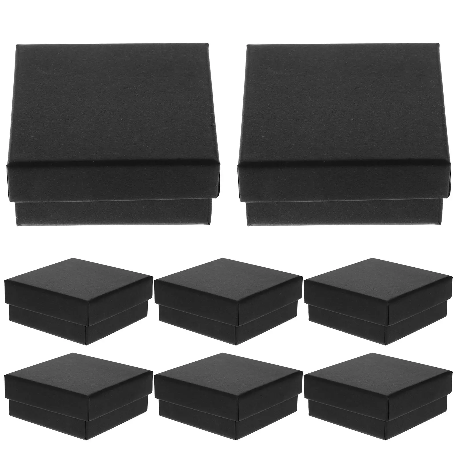 

Шкатулки для украшений Miss, черные, бумага, 12 шт