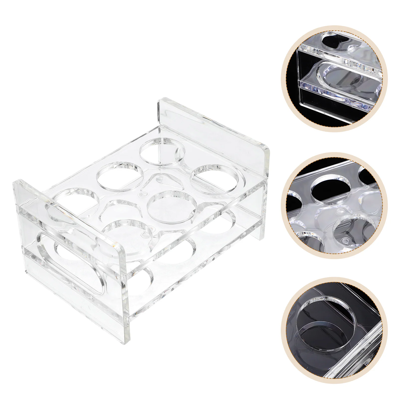 

Shot Tray Holder Serving Rack Holders Trays Cup Glasses Bottle Server Bar Organizer Display Stand Acrylic Tequila Clear Multi