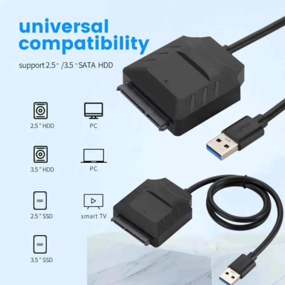 Кабель-адаптер Sata к USB 3 0 кабель SATA поддержка 22 Pin 2 5 дюйма внешний HDD SSD жесткий диск