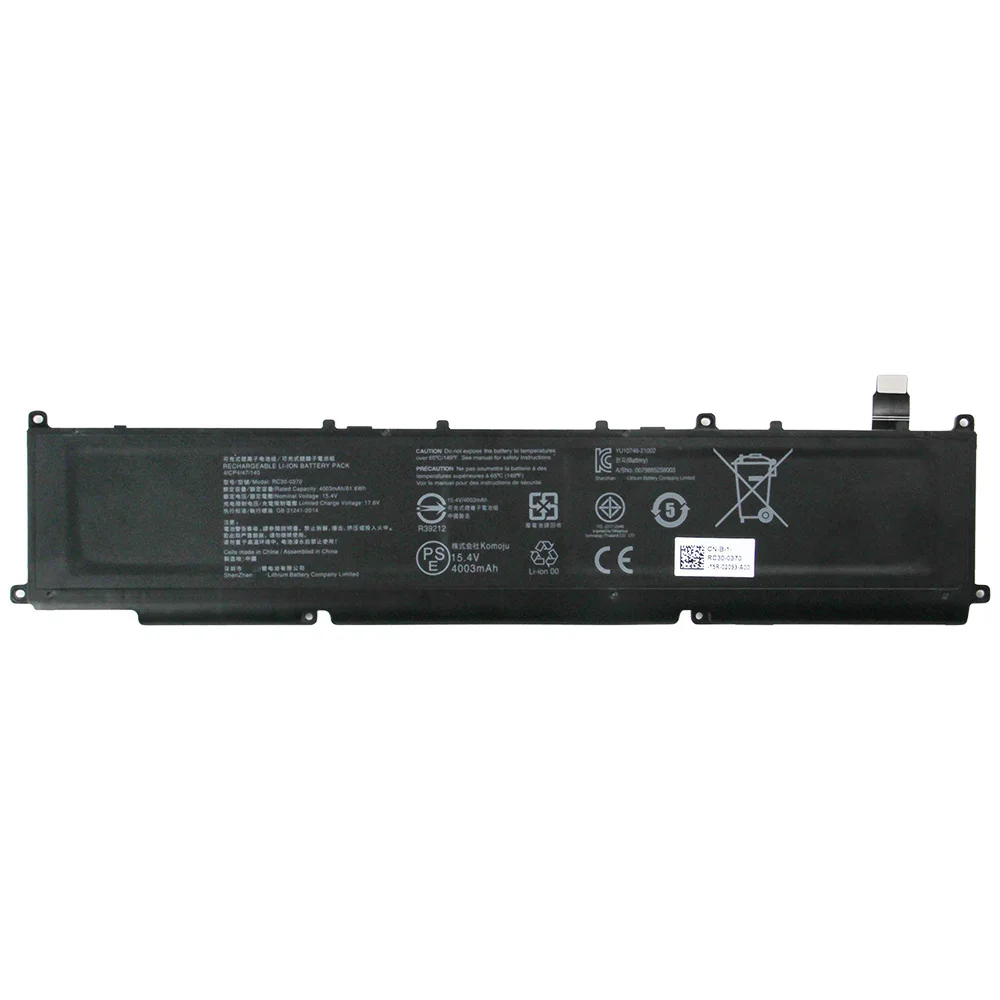 Replacement Battery RC30-0370 RZ09-0370 RZ09-0368 For Razer Blade 14 inch Ryzen 2021 2022 Laptop Battery 6400mAh enlarge