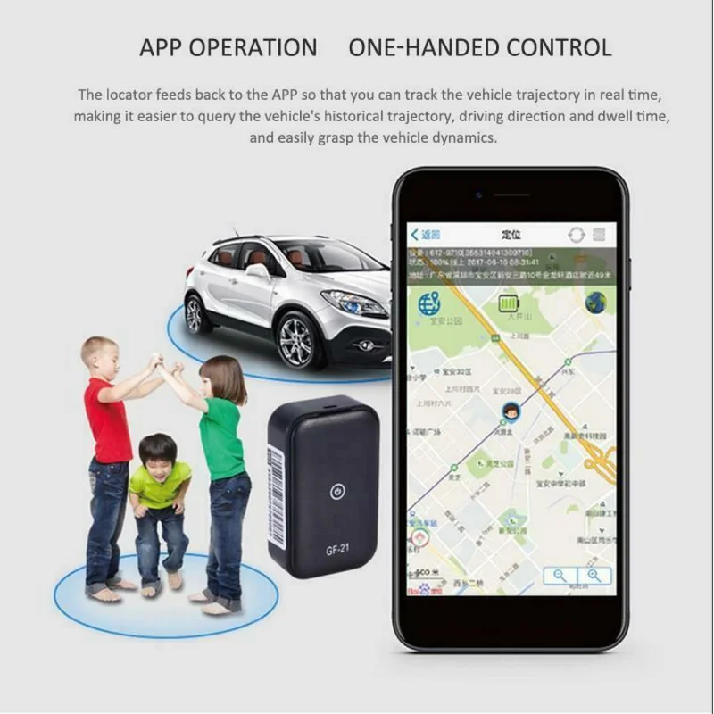 Автомобильный GPS-трекер мини-GSM-слежение устройство против потери поддержка