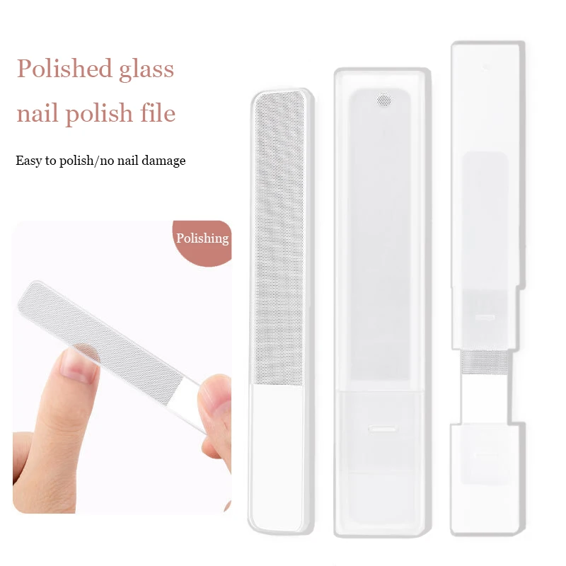 

3 Pcs Clear Nano Glass Nail File For Manicure tools