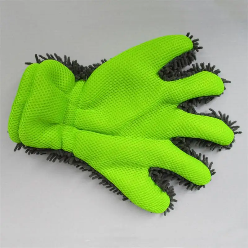 Мягкие перчатки для мытья автомобиля с 5 пальцами щетка чистки и мотоцикла