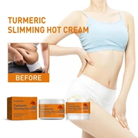 50g turmeric slimming hot cream ginger fat reduction cream weight organic anti cellulite loss shaping massage body burning q0t8