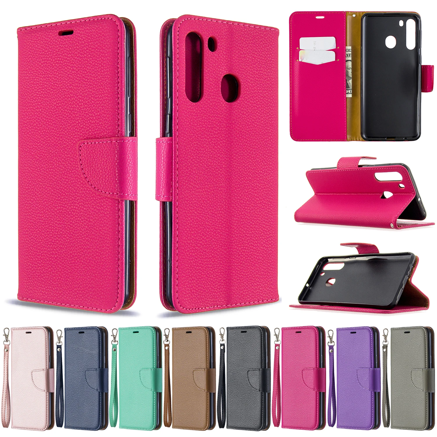 

Luxury Flip Wallet Case For Samsung Galaxy A73 A53 A33 A22 A13 M32 A03S A21 A20 A12 A11 A10 A7 A6 A02 A01 S E PlusCases Cover