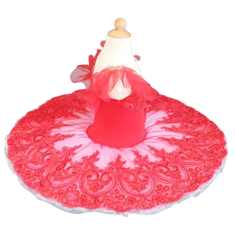 Детская балетная юбка платье для выступлений профессиональное Лебединое озеро