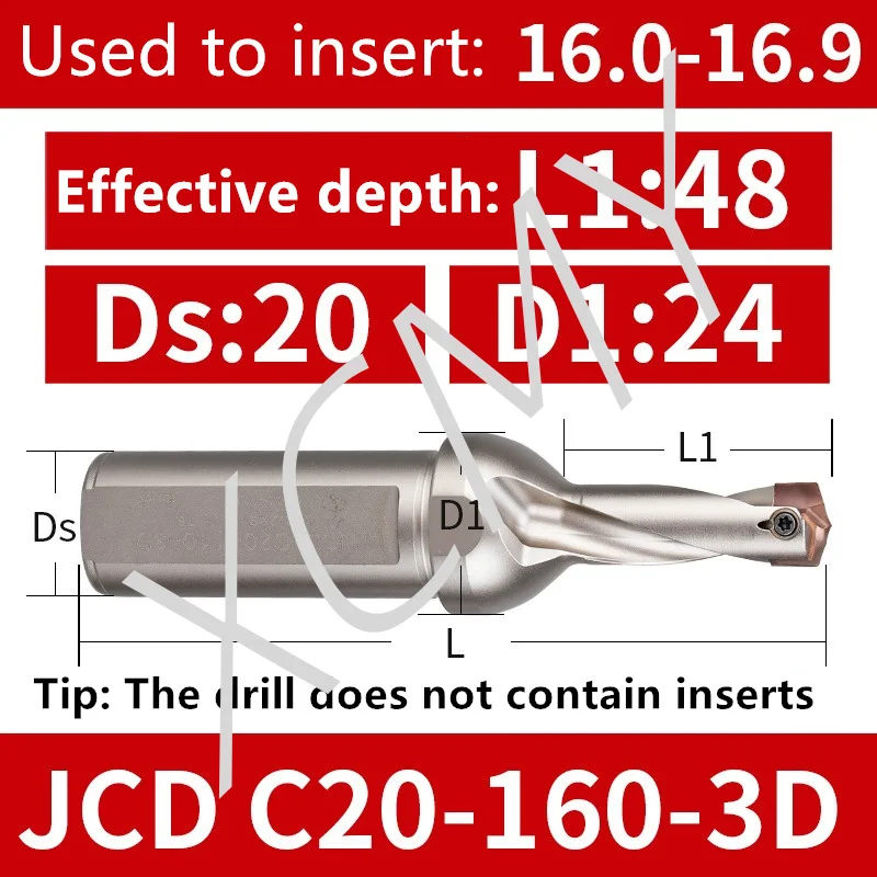 

Сверло JCD 10-25 мм для вставки HCD XCMY
