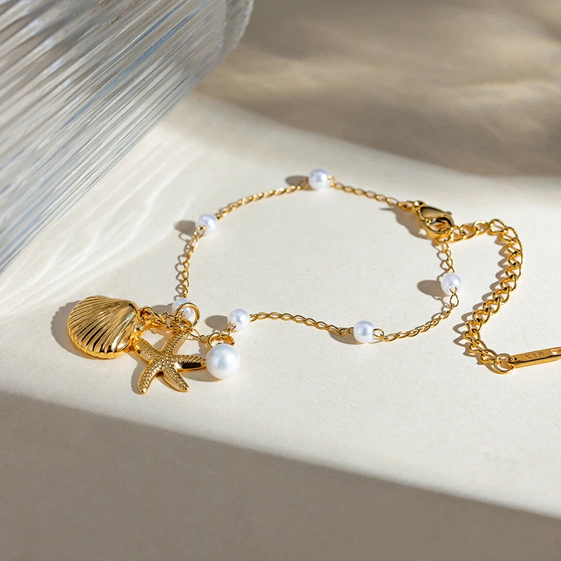 Дизайнерский Позолоченный Браслет Из Нержавеющей Стали Для Женщин С Подвеской В