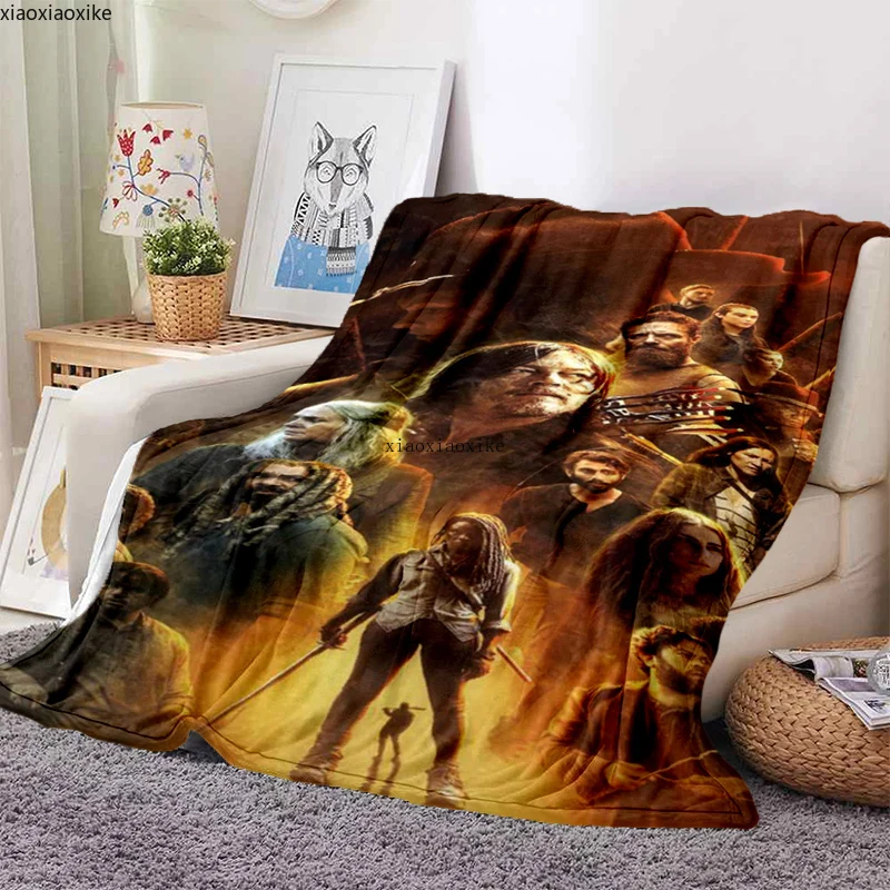 Классические фильмы яркая драма серия Ходячие мертвецы мягкое одеяло модное для