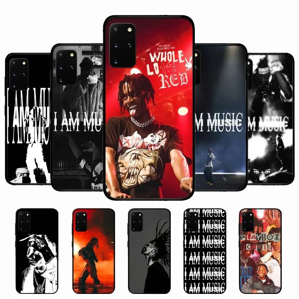 Фото Чехол для телефона P-playboi Carti I AM MUSIC для Samsung S 24 fe 25 Ultra plus 20 lite 21 30 22 23 24 22 Ultra 5G Fundas №1